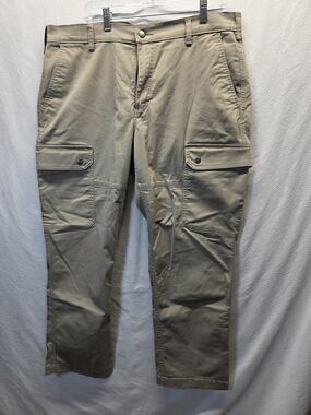 40 Grit Duluth Trading Beige Khaki Pants Mens Size 38 X30 Standard Fit